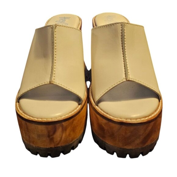 Hey Girl by Corky’s Bone Block Party Platform Open Toe Sandals BOHO US 9 - Picture 5 of 11